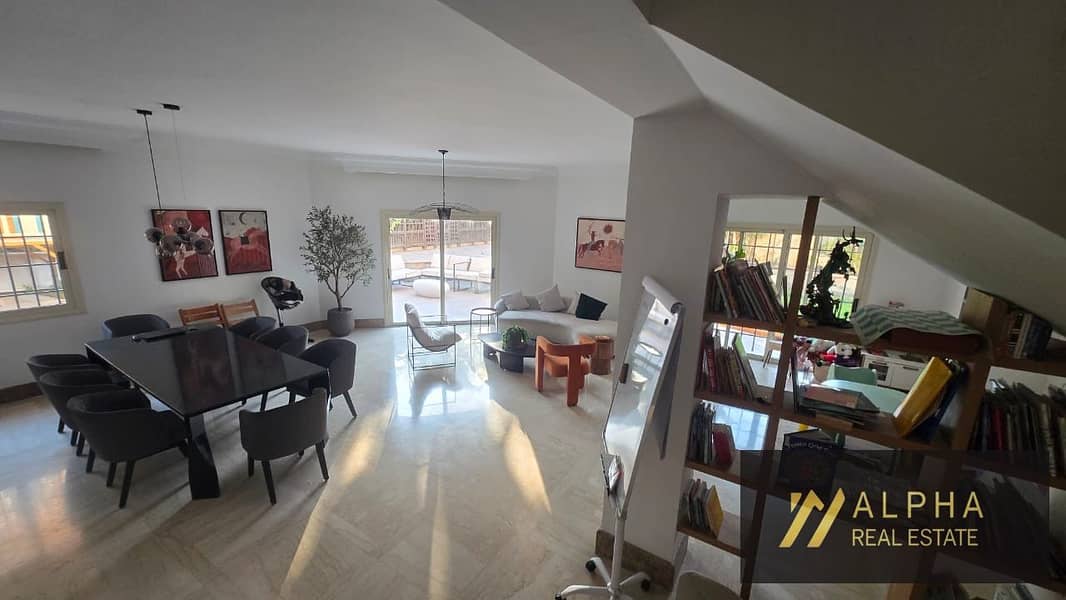 Twin villa for rent in Katameya Residence New Cairo Fifth Settlement near AUC Golden Square fully furnished private pool luxury living - Ansicht 5