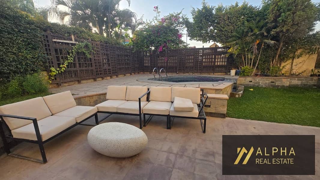 Twin villa for rent in Katameya Residence New Cairo Fifth Settlement near AUC Golden Square fully furnished private pool luxury living - Ansicht 6