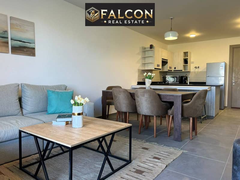 For sale 2BR chalet with sea view, fully finished, installments available near Marina El Alamein and close to Amwaj and Hacienda Bay North coast - Widok 6