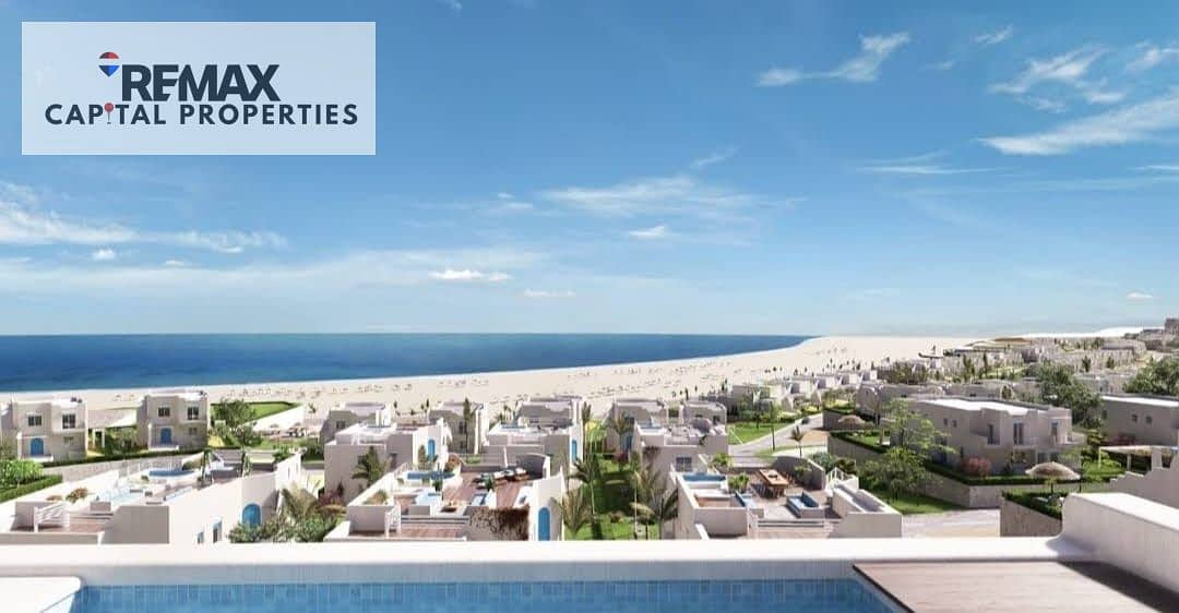 Save 4 million from the official price with a direct view of the lagoon and fully finished, a chalet in Giavera Ras El Hikma, kilometer 190 - North Coast. - Ansicht 3
