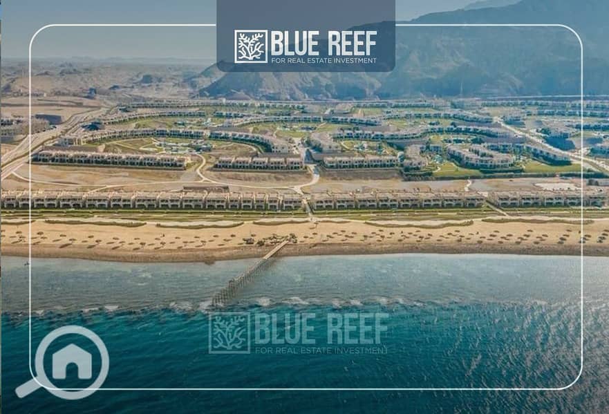 Chalet for sale, ready to move, fully finished, at a special price, with a view of the Al-Sokhna hills. - Widok 3