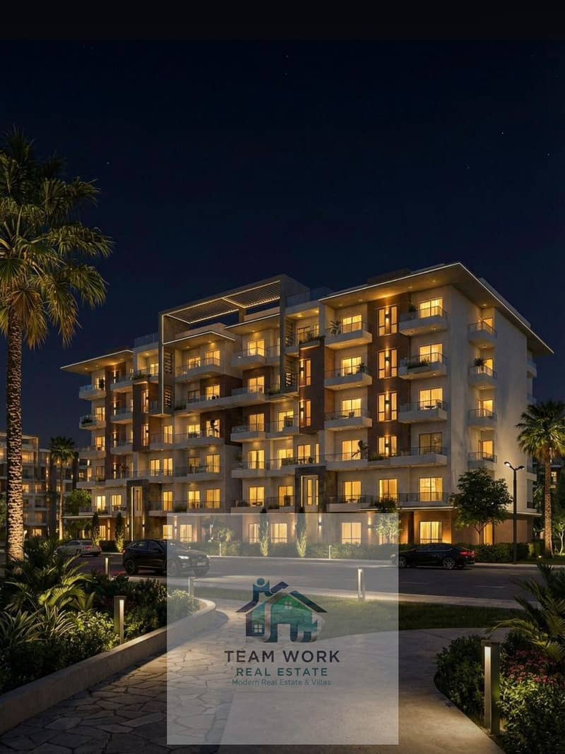 Studio apartment for sale in Hadayek October, prime location, launch price, first phase of the project, excellent location within the compound, landsc - Ansicht 5