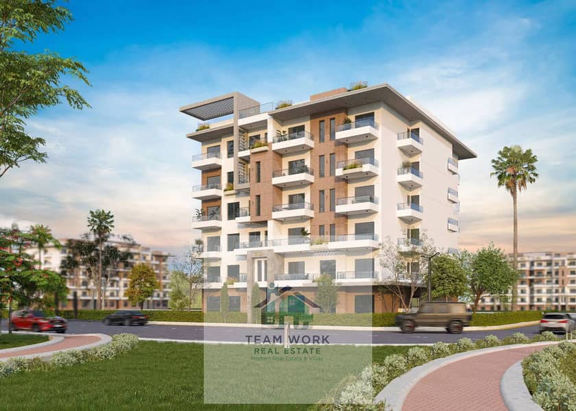 Studio apartment for sale in Hadayek October, prime location, launch price, first phase of the project, excellent location within the compound, landsc - Ansicht 6