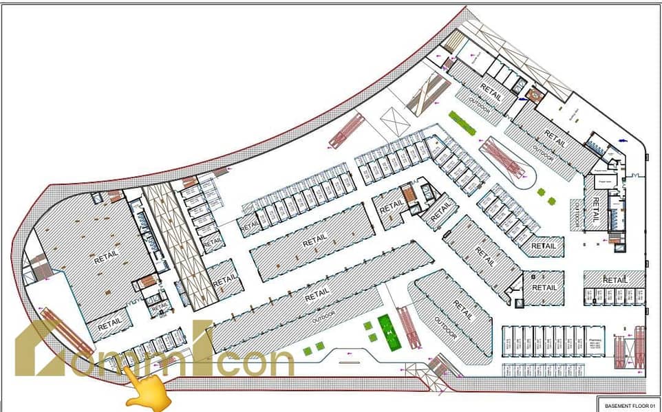 Ground floor store on South 90 with a 15% discount | First offering at Ladera Hub South 90 directly in front of the banks complex, Fifth Settlement - Ansicht 6