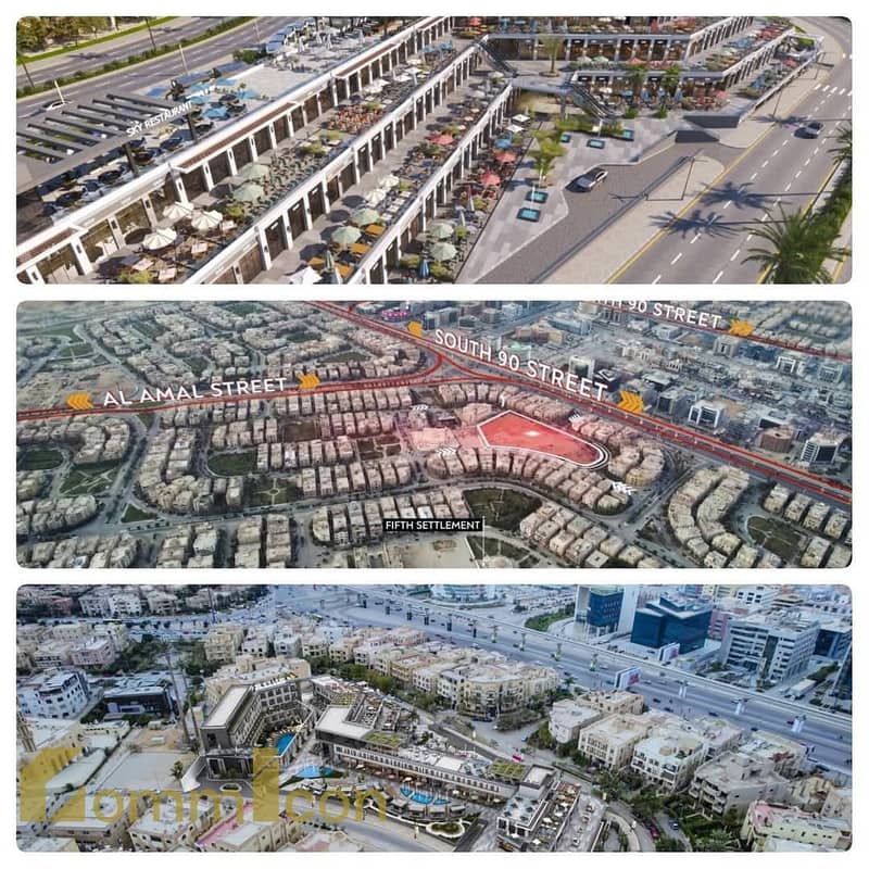 Ground floor store on South 90 with a 15% discount | First offering at Ladera Hub South 90 directly in front of the banks complex, Fifth Settlement - Mehr