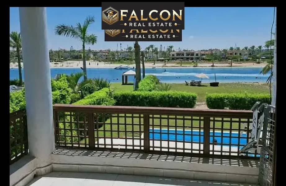 apt+garden 108m=lagoon 1st row+3 minutes to the sea+installments-marina 8 new alamein city north coast - Widok 5