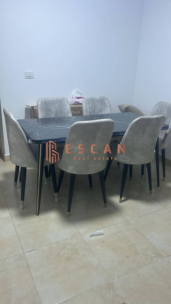 Furnished apartment for rent in the newest phase of Madinaty, B12, super lux finishing, Near services. - Więcej