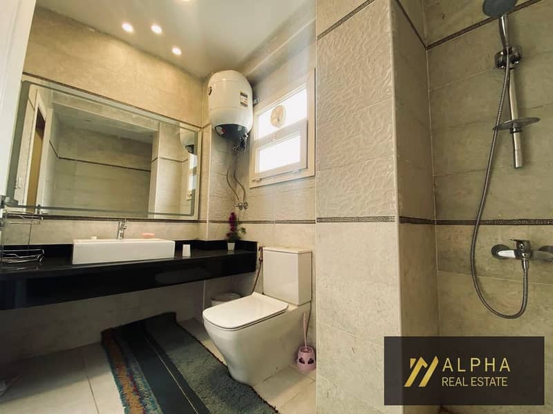 Fully furnished apartment for rent in Yasmeen 7 New Cairo 230 sqm super lux 3 bedrooms master 3 bathrooms fully equipped kitchen elevator dual view pr – pohled 5