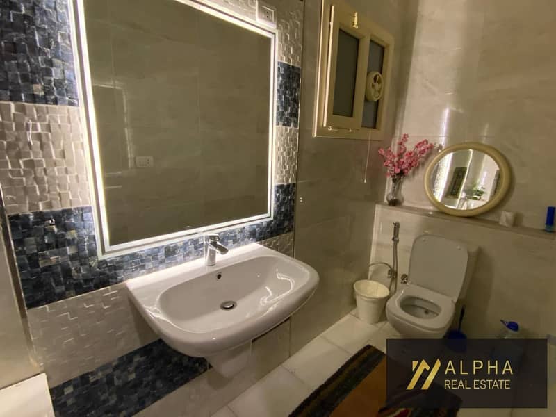 Fully furnished apartment for rent in Yasmeen 7 New Cairo 230 sqm super lux 3 bedrooms master 3 bathrooms fully equipped kitchen elevator dual view pr – další