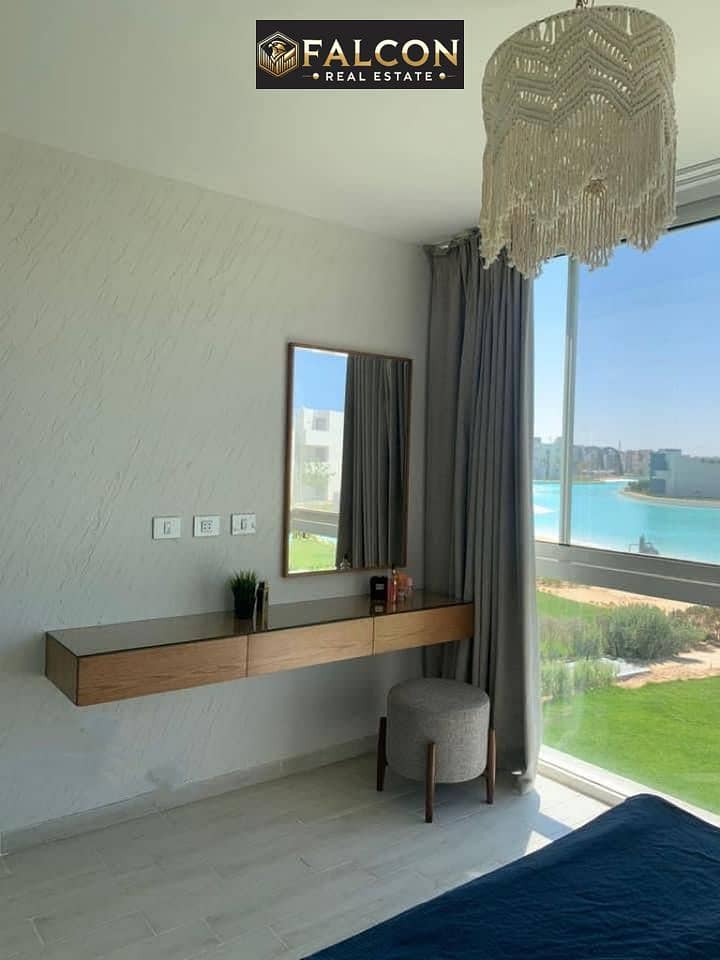 Chalet 110m,3 rooms for sale in Salt Village, by Tatweer Misr, in the heart of Ras El Hekma, North Coast, with a view on the Lagoon, directly next - Widok 5