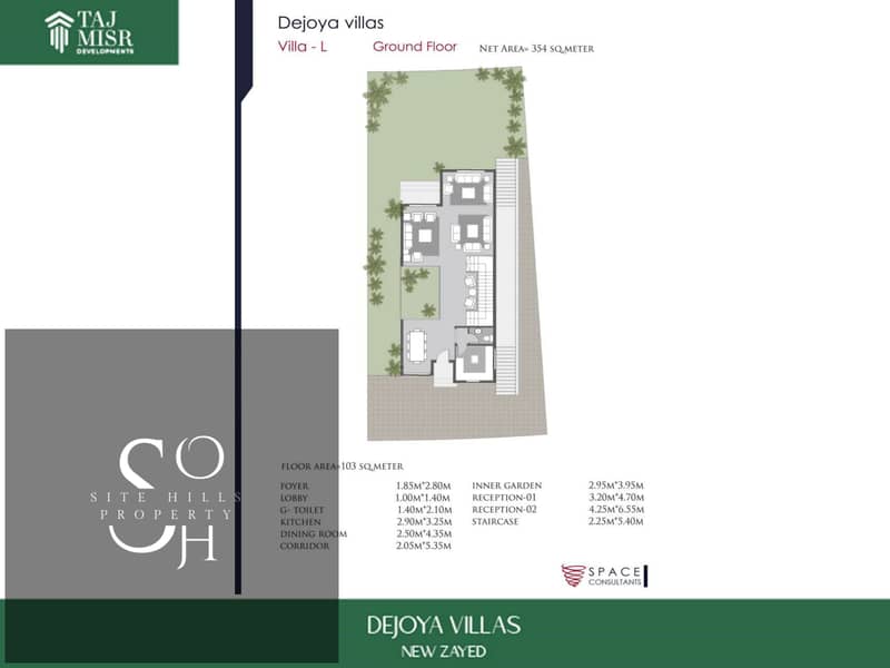 Villa for sale in De Joya New Zayed, continuation of installments, with an area of 354 square meters, prime location. – pohled 5