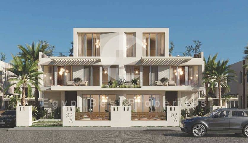 Twin House for sale in Ras El Hikma North Coast Fully Finished - Double View - Mehr