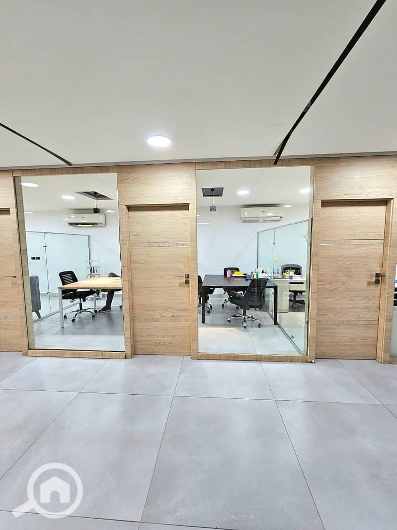 Office headquarters for rent 300m equipped for companies in Prime Location in Maadi - Widok 5
