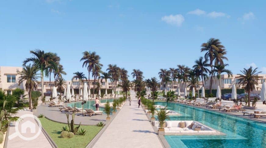 Fully Finished Chalet for Sale with Immediate Delivery and Sea View – Hacienda West by Palm Hills, Ras El Hekma, Available on Installments. - Aanzicht 5