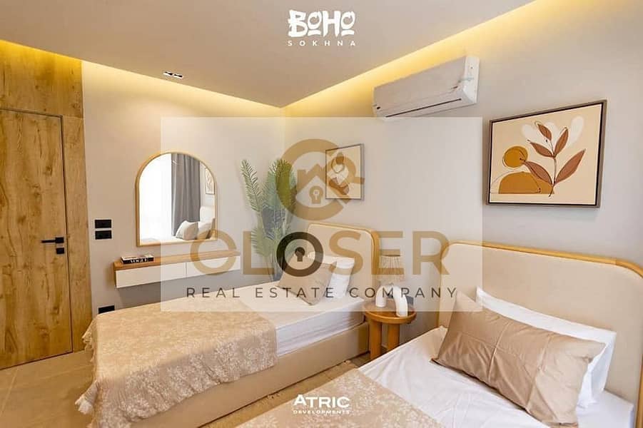 Chalet for sale in Boho, Ain Sokhna – Immediate delivery, luxury finishing with air conditioning, low down payment - Ansicht 3