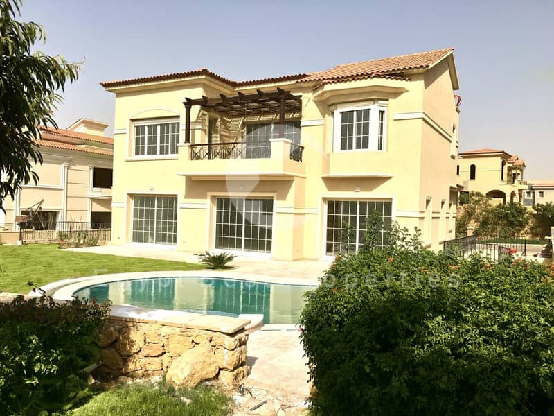 Standalone villa for rent with a private swimming pool and private garden in Lake View, 5th Settlement Compounds new cairo - Ansicht 2