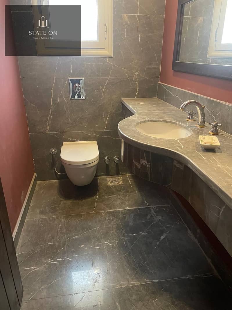 Luxury villa for rent with an open lake view, super deluxe finishing, 4 master bedrooms in River Walk Compound, First Settlement, next to Waterway - Ansicht 6