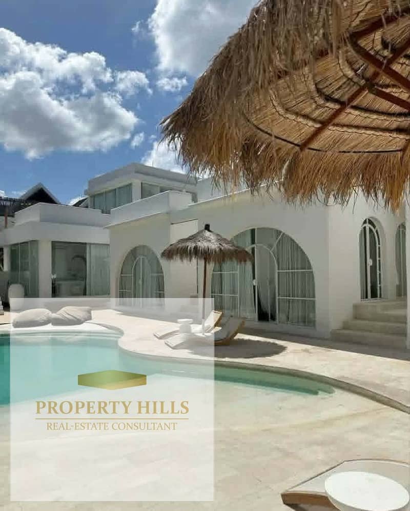 Ground floor chalet with a garden for sale, fully finished with air conditioning and kitchen in El Gouna from Hassan Allam - Widok 2