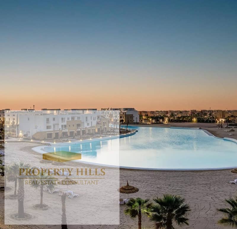 Ground floor chalet with a garden for sale, fully finished with air conditioning and kitchen in El Gouna from Hassan Allam - Widok 5