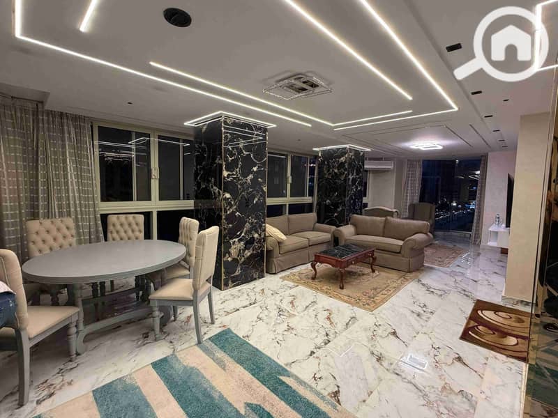 For rent, first occupancy, hotel-style finishing, amazing view close to Sheraton Hotel for upscale and distinctive living in Dokki. - Widok 3