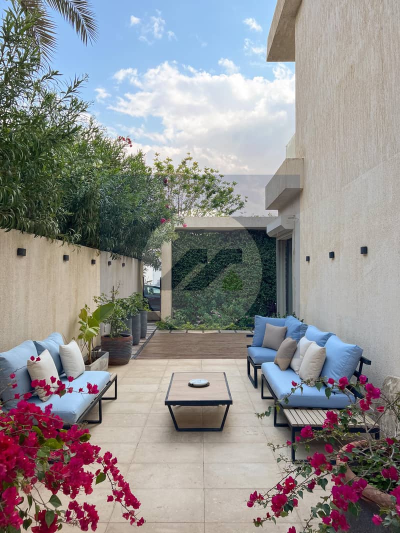 For Rent Fully Furnished Apartment with Private Garden and 2 Bedrooms in Lake View Residence, New Cairo - Widok 3