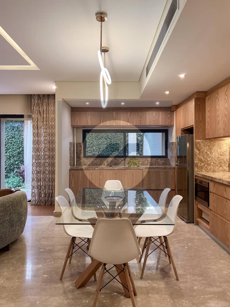 For Rent Fully Furnished Apartment with Private Garden and 2 Bedrooms in Lake View Residence, New Cairo - Więcej