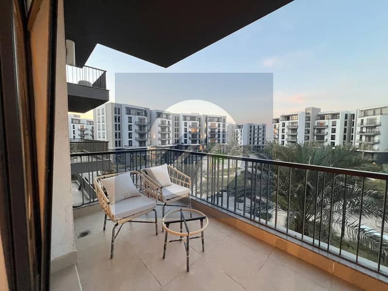For Rent First Use Fully Furnished 2-Bedroom Apartment with Garden View in CFC Oura, New Cairo - Ansicht 2