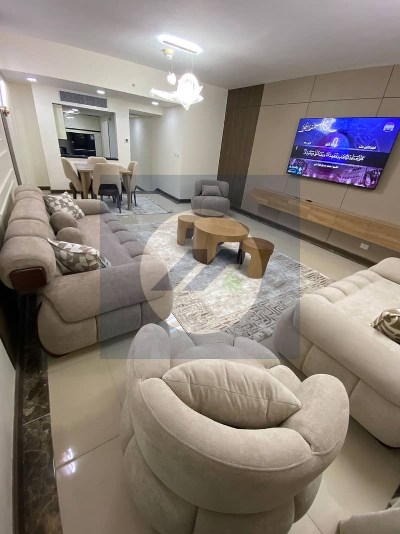 For Rent First Use Fully Furnished 2-Bedroom Duplex in Porto New Cairo - Widok 4