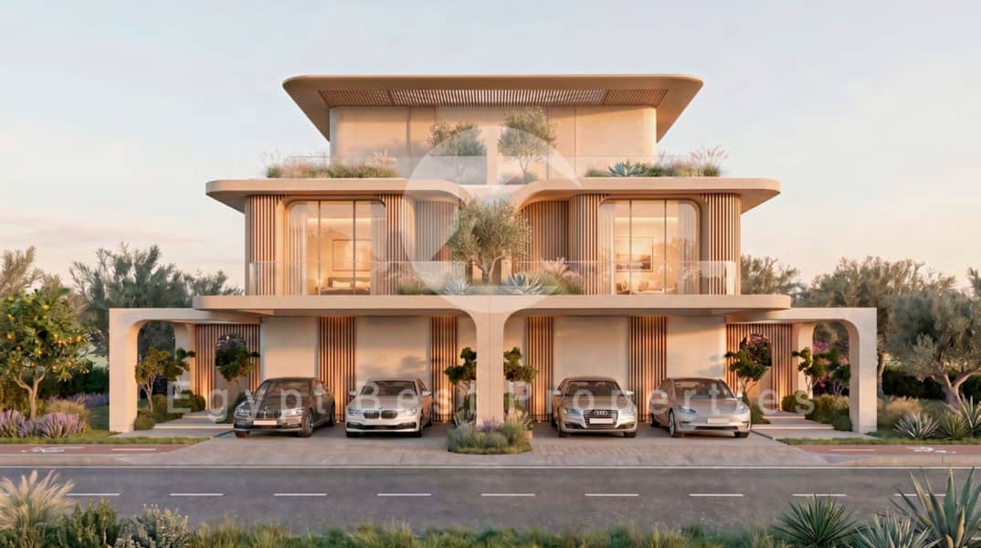 First Row 4 Master Bedroom Twin Villa, Fully Finished with ACs and Kitchen Cabinets, 1st Launch Price, 10 Year Installments - Ansicht 5