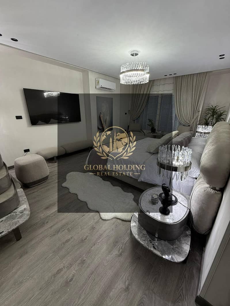 Duplex 3 Bed Fully Finished + Furnished + AC'S For sale in new cairo Ready to move By Installments. - Vista 6