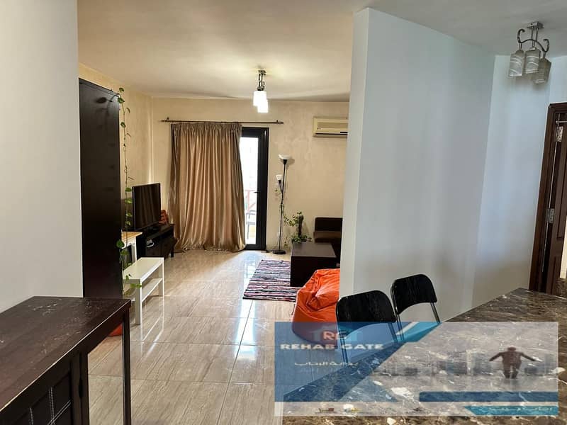 Furnished apartment for rent in Al Rehab City, Phase 5.90 square meters. Consists of: 2 bedrooms, 1 bathroom. Located on a typical floor with elevat - Ansicht 3