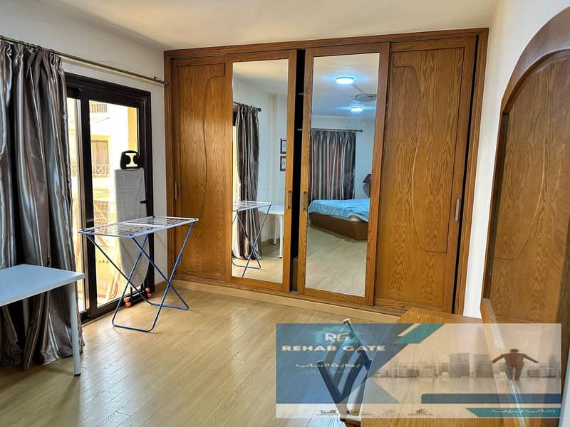Furnished apartment for rent in Al Rehab City, Phase 5.90 square meters. Consists of: 2 bedrooms, 1 bathroom. Located on a typical floor with elevat - Ansicht 5