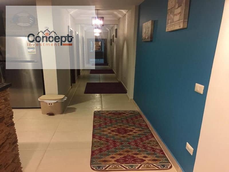 For Sale Pool + Sea View Ground Chalet With Garden In La Vista 6 - Ain Sokhna - Ansicht 6