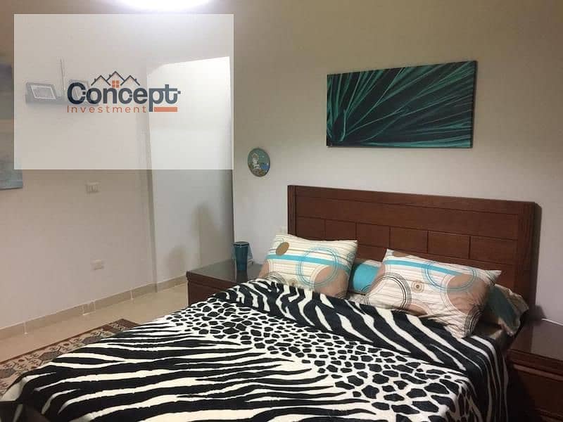 For Sale Pool + Sea View Ground Chalet With Garden In La Vista 6 - Ain Sokhna - Mehr