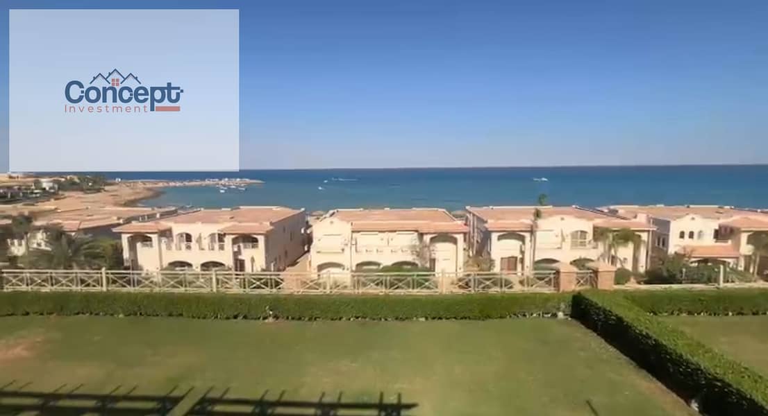 Panoramic Sea View Second Row 3 Bedrooms Chalet In La Vista 2 - Ain Sokhna - Widok 2