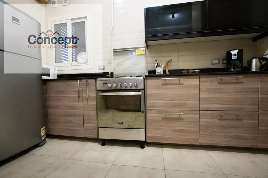 For Sale Fully Furnished Landscape View Apartment In The Village Compound - New Cairo - Vista 6
