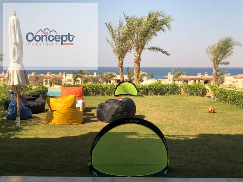 Direct Sea View Ground Chalet With Garden In La Vista 6 - Ain Sokhna - Widok 2