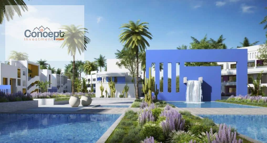Overlooking Pool Chalet Bahary Delivery 2026 In Jefaira Cribs , Ras Elhekma - North Coast - Widok 3