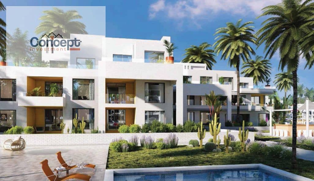 Overlooking Pool Chalet Bahary Delivery 2026 In Jefaira Cribs , Ras Elhekma - North Coast - Więcej