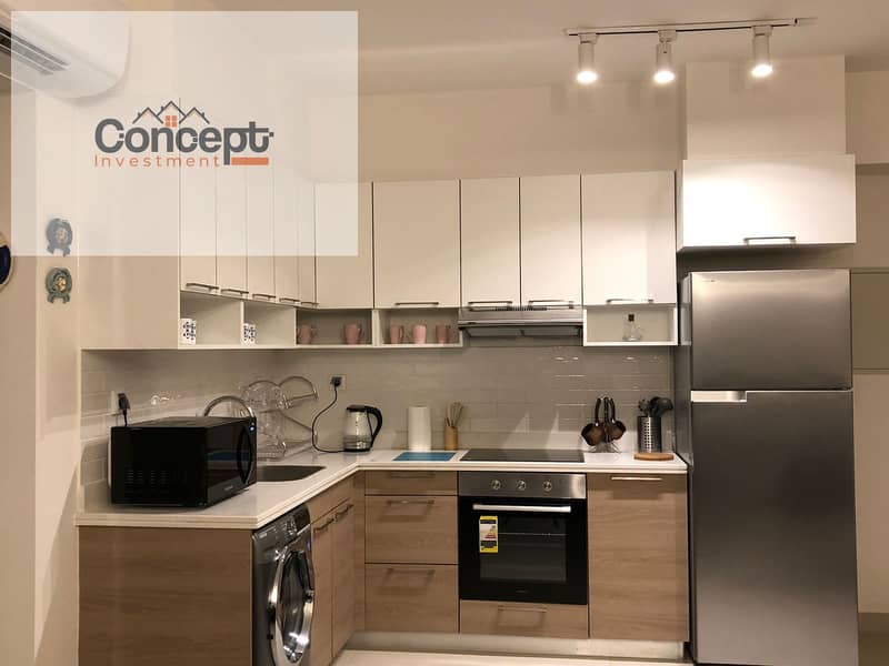 For Rent One Bedroom Chalet Furnished With Landscape View In Marassi Marina 2 - North Coast - Ansicht 3