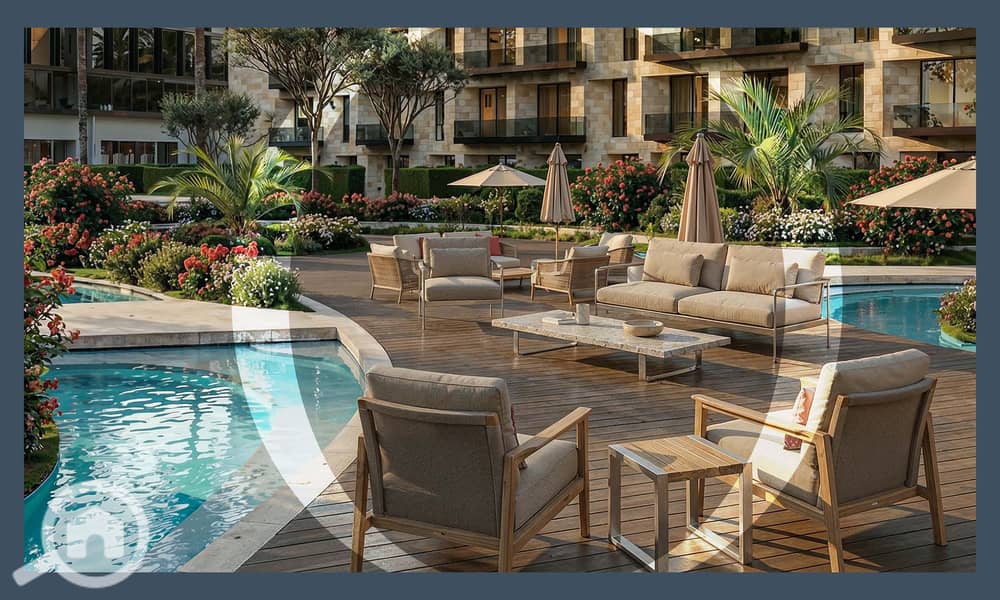 At the cheapest price in the Fifth Settlement, own a 75m apartment with a view of lakes and landscaping from a strong company with a proven track record in reality, with a down payment starting from 10% and installments up to 12 years. - Ansicht 5