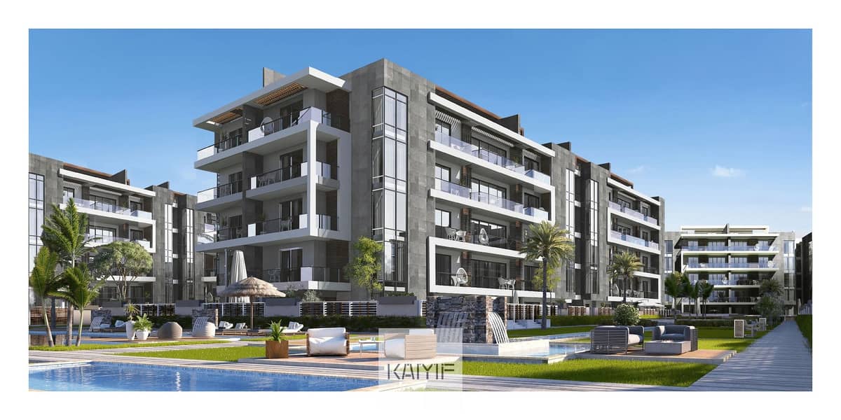 Apartment for Sale in El Patio Oro Compound New Cairo Open View Prime Location Ready To Move - Vista 3