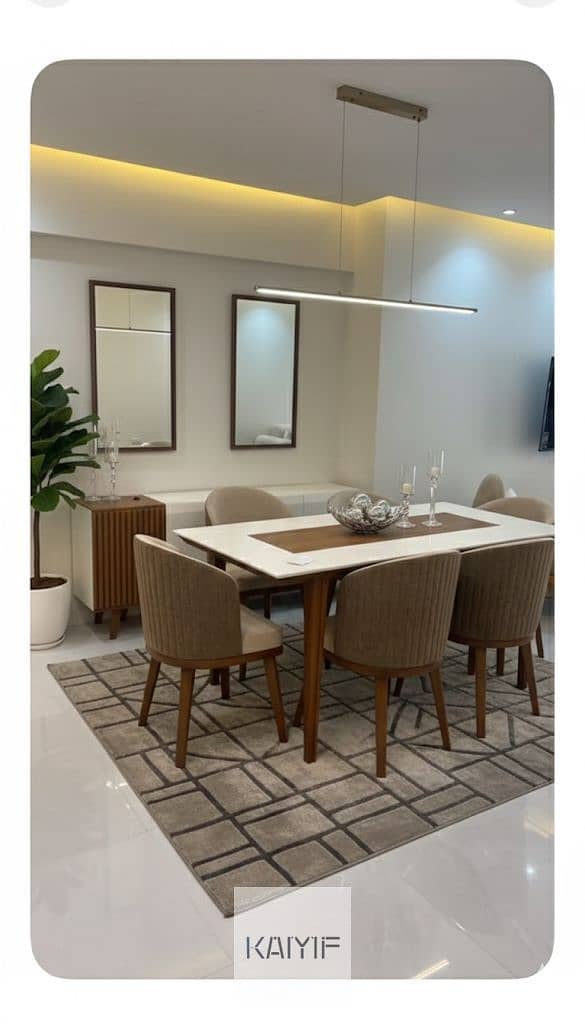 Apartment for Rent in Galleria Moon Valley Fully Furnished Prime Location Luxury Finishing Ready to Move In | Prestigious Compound - Widok 5