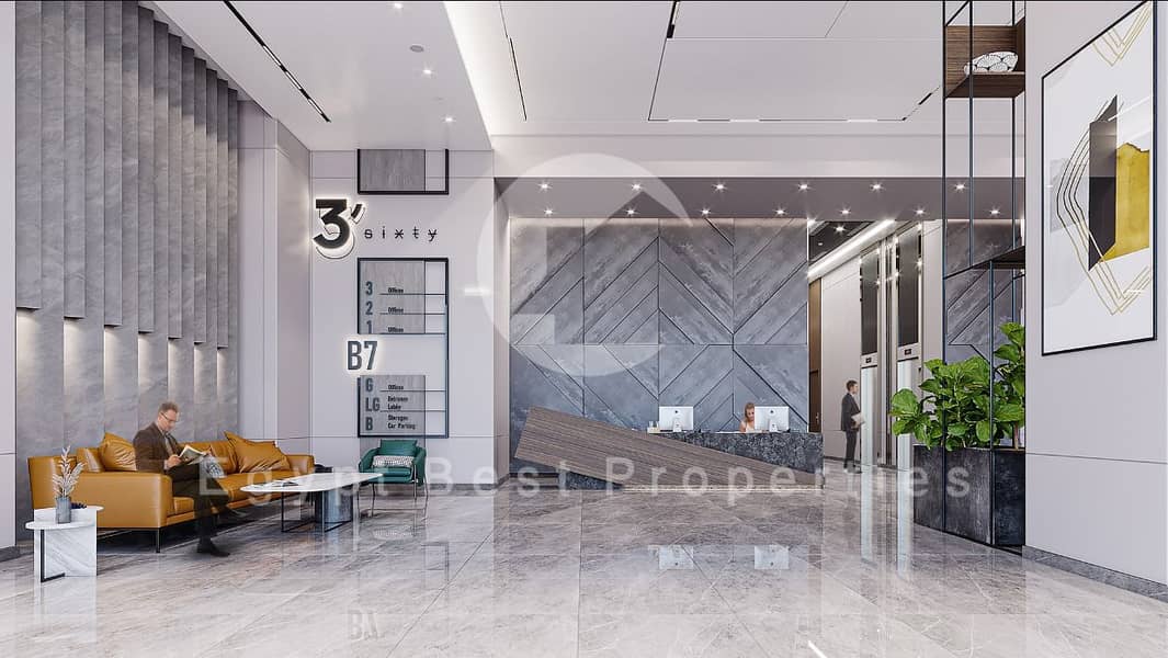 Resale Office 134m Ready to Deliver Installments Administrative for sale at Three Sixty By LMD - Ansicht 3