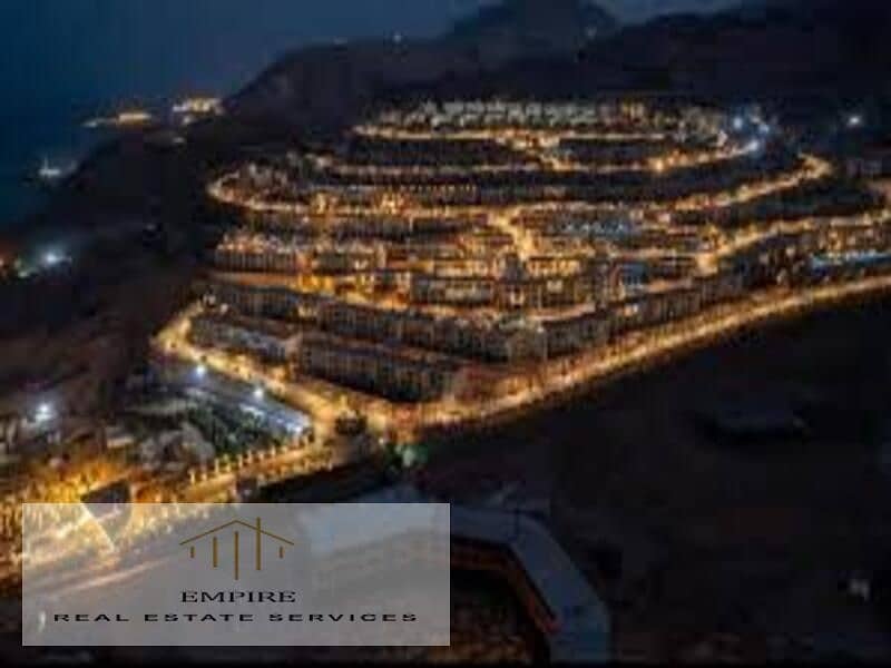 chalet Fully Fully furnished & Ready To Move, Directly on the sea in Il Monte galala - Ain Sokhna - Mehr