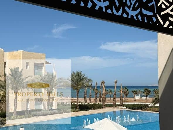 With a direct sea view, you'll own a chalet in El Gouna, ready to move in immediately, with a large rooftop terrace. - Widok 4