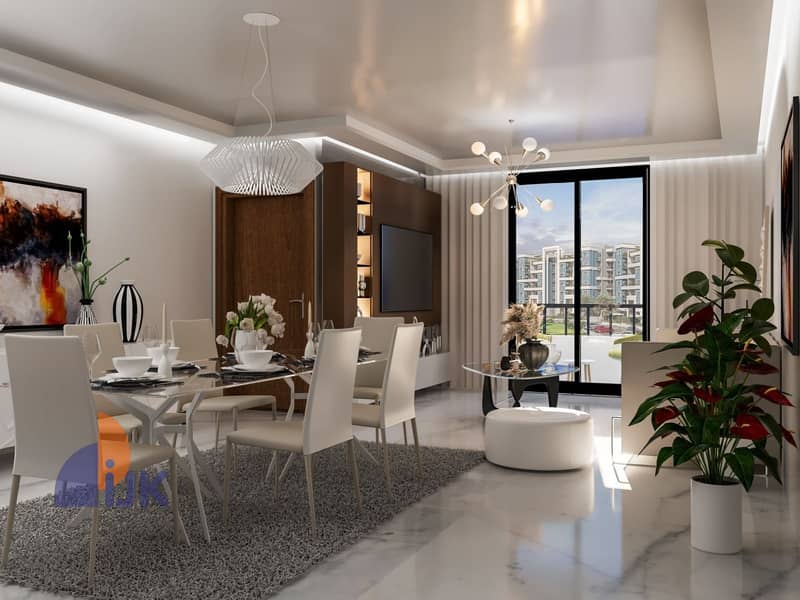 A very special apartment for sale in New Heliopolis, in a very prime location: 7 minutes from Madinaty, 2 minutes from Shorouk City, and 5 minutes fro - Vista 3