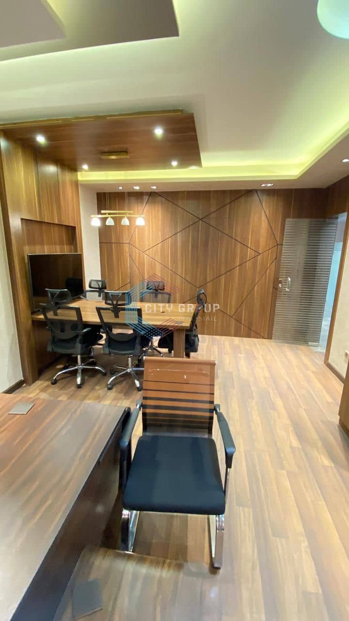 Furnished office space for rent in a prime location on the Ring Road in Maadi, 250 square meters - Mehr