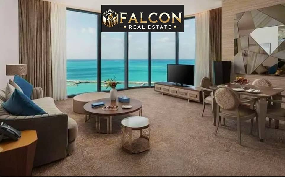 Magical sea view from all directions (VIP finishing + air conditioning) with income in USD, apartment for sale in the New Alamein Tower, North Coast - Widok 6