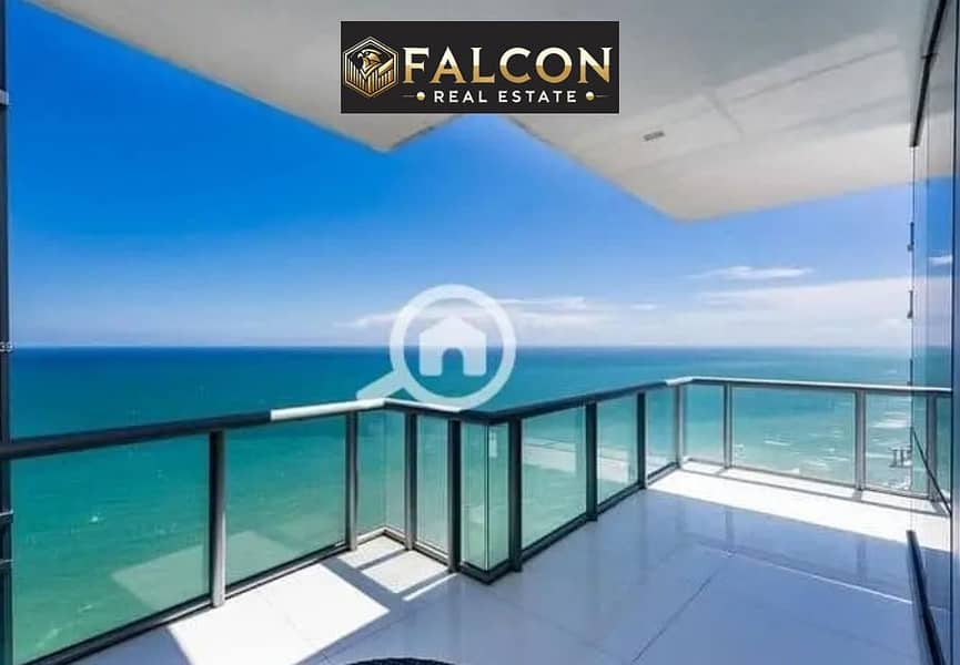 Magical sea view from all directions (VIP finishing + air conditioning) with income in USD, apartment for sale in the New Alamein Tower, North Coast - Ansicht 2